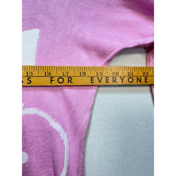 Duffield Lane Womens Knitted Pullover Sweater Size S Pink Bicycle Lightweight - Picture 6 of 9
